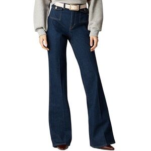 J. Crew Petite vintage flare jean with flap pockets Size 31